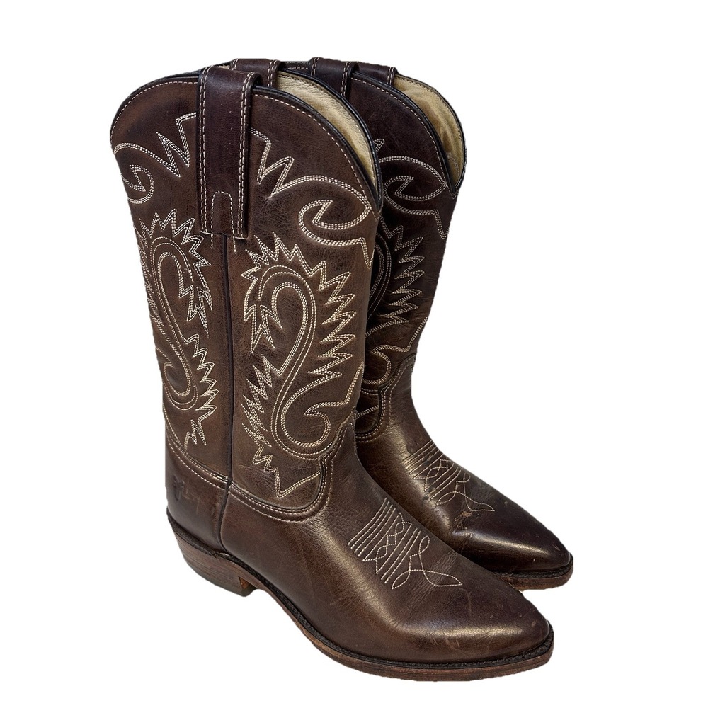 Frye Men's Cowboy Boots - Size 8.5 D - Made in USA - Leather Western